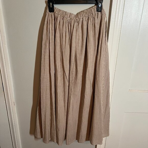 Moon River Gingham Maxi Skirt | Size Small - Picture 5 of 5